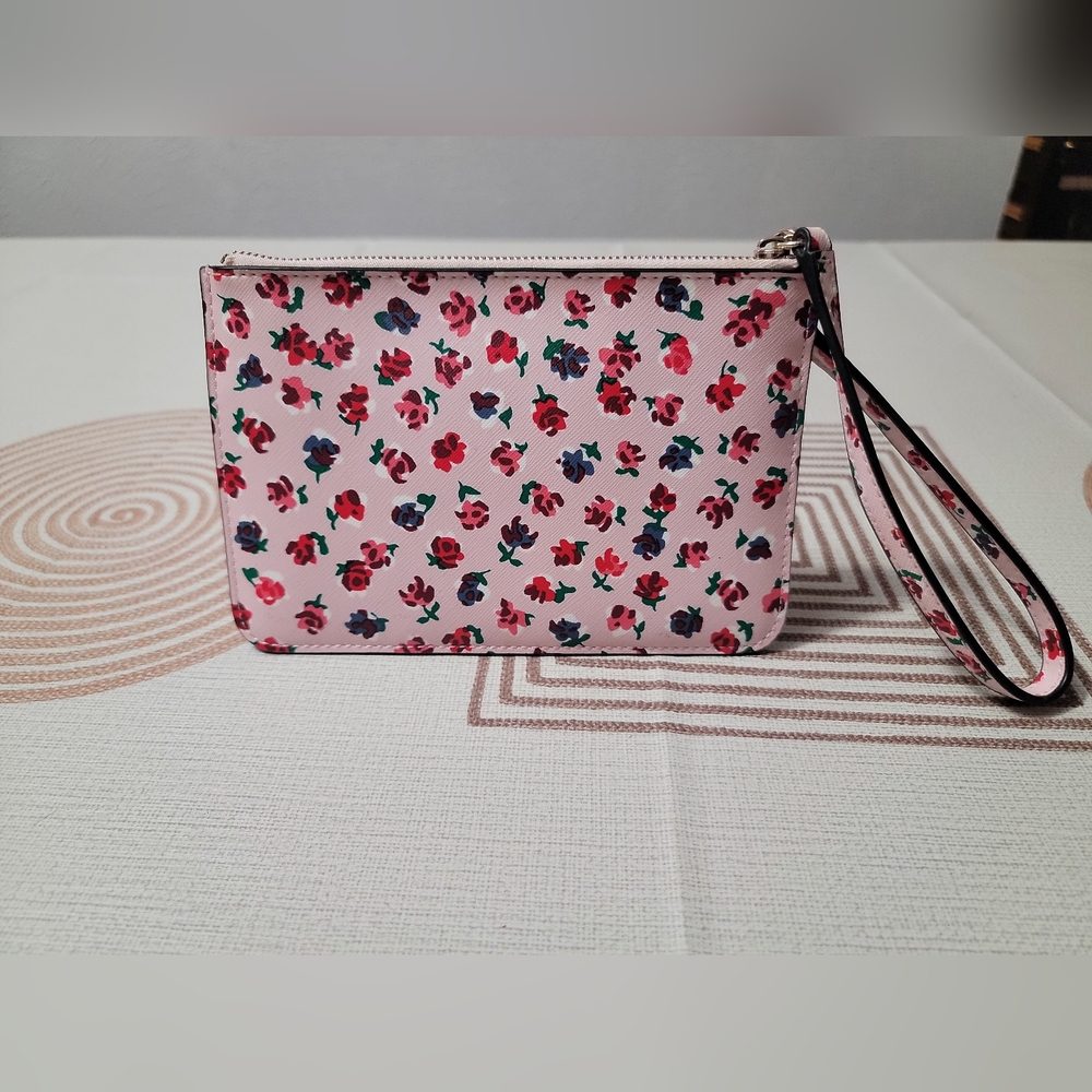 Kate Spade Pink Floral Clutch - Picture 2 of 7